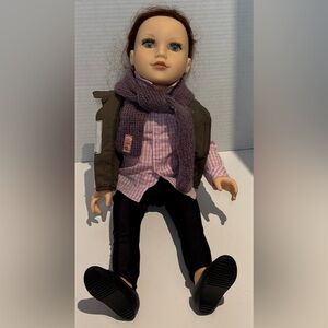 Journey Girl Doll 18" Beautiful Green Eyes Great Winter Outfit - Kelsey